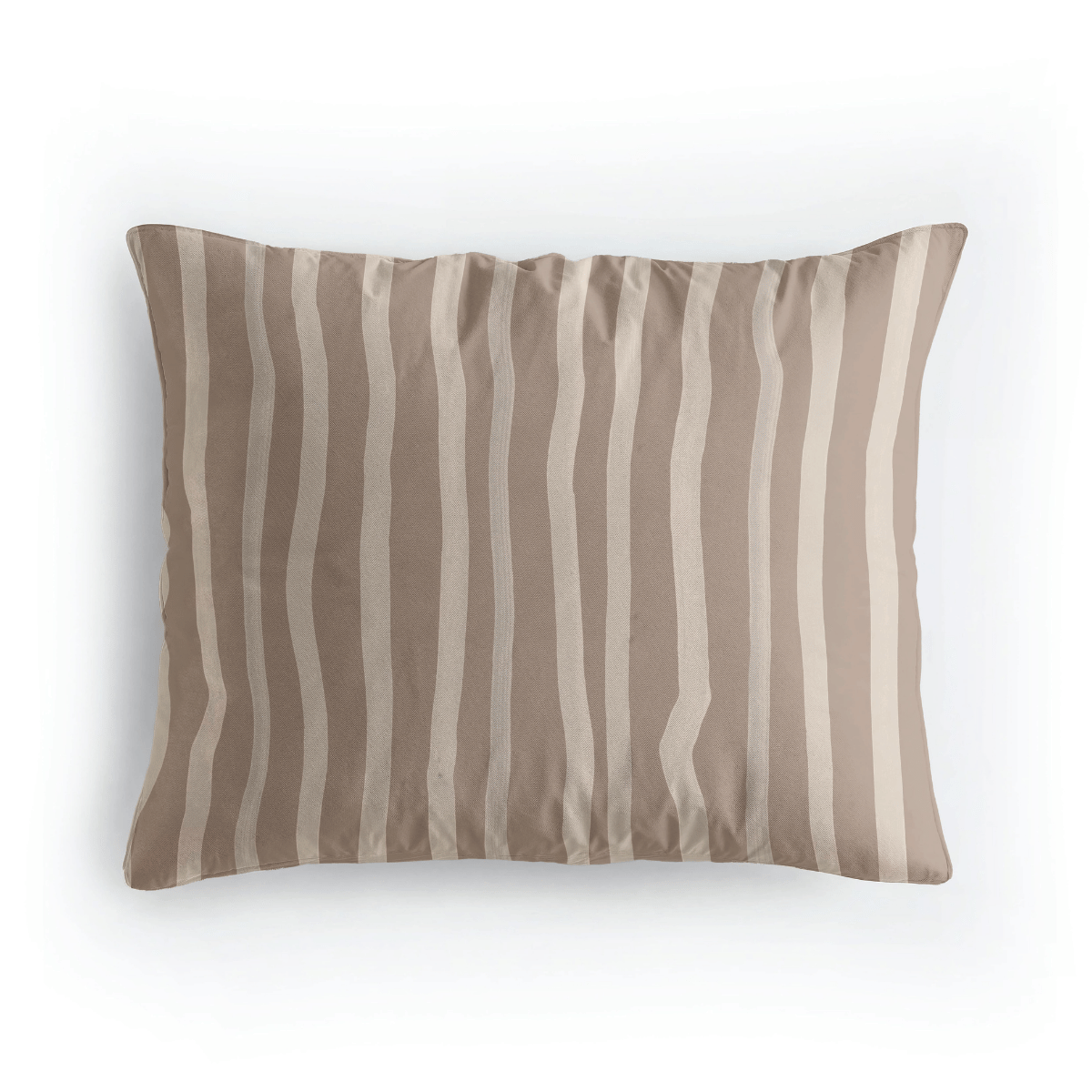 Royalbed Baumwolle Kissenbezüge Set von 2 - Brown Stripes