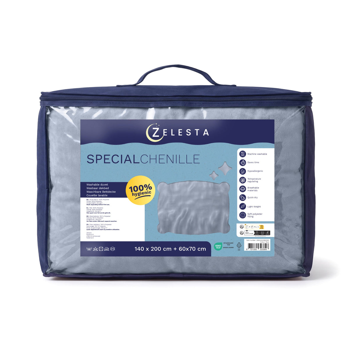 Zelesta Special Kids Chenille Bettdecke - Eisblau