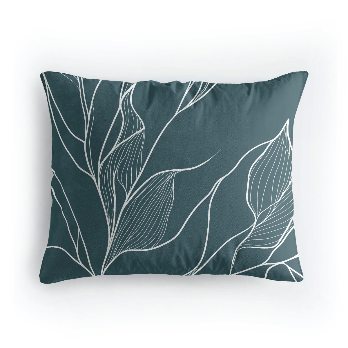 Royalbed Baumwolle Kissenbezüge Set von 2 - White Leaves