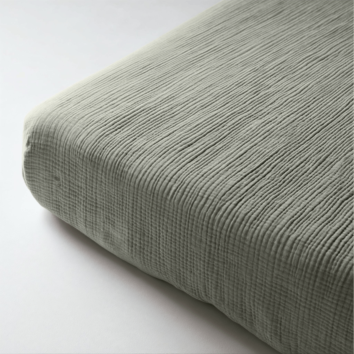 Musselin Spannbettlaken - Green