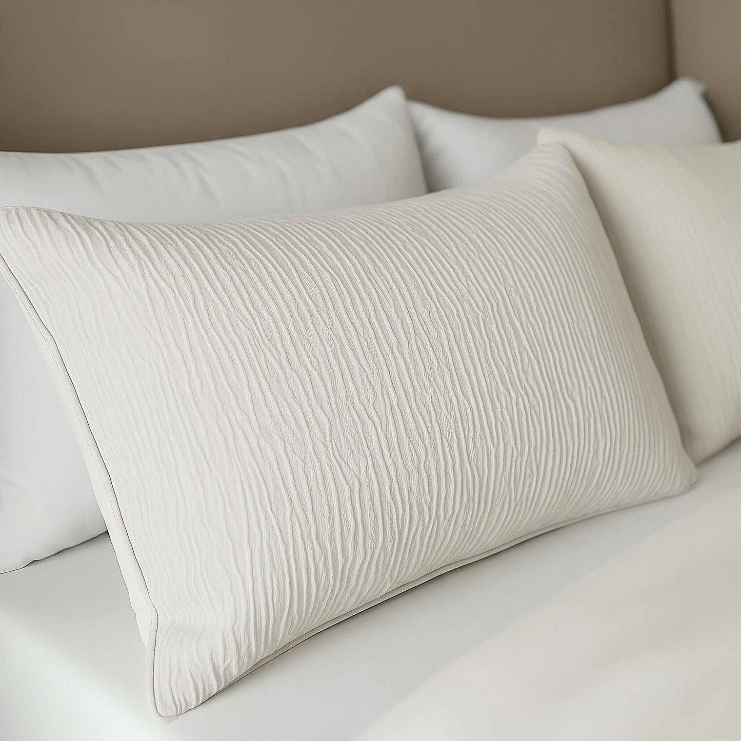 Zelesta Velvetbed Chique Kissenbezüge Set von 2 - Beige