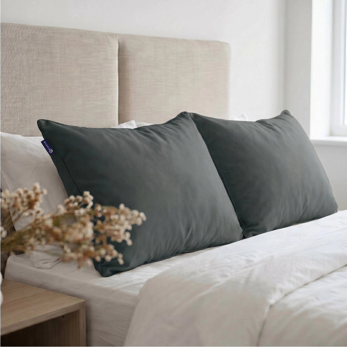 Zelesta Comfort Waschbares Kopfkissen – Anthrazit