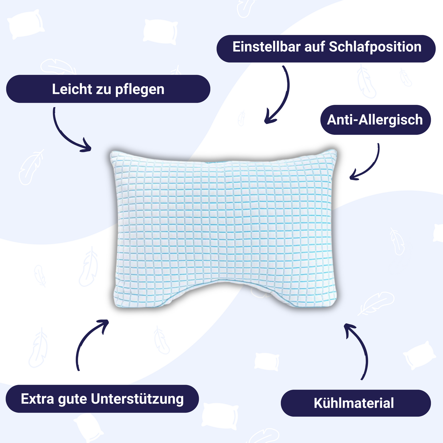 Wonderpillow 3.0 Microgel Neck Support Cooling