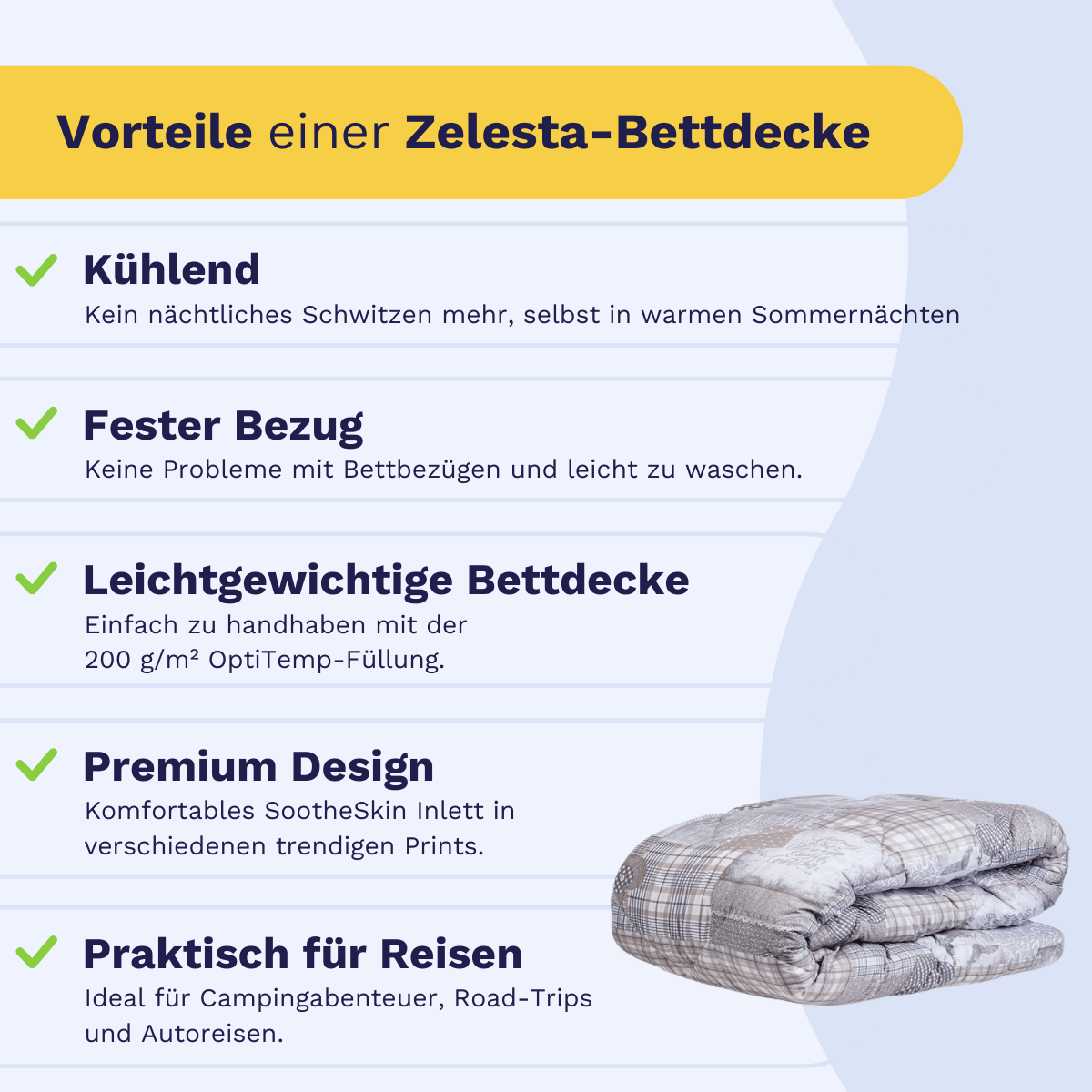 Zelesta Wonderbed Light - Patchwork Hearts