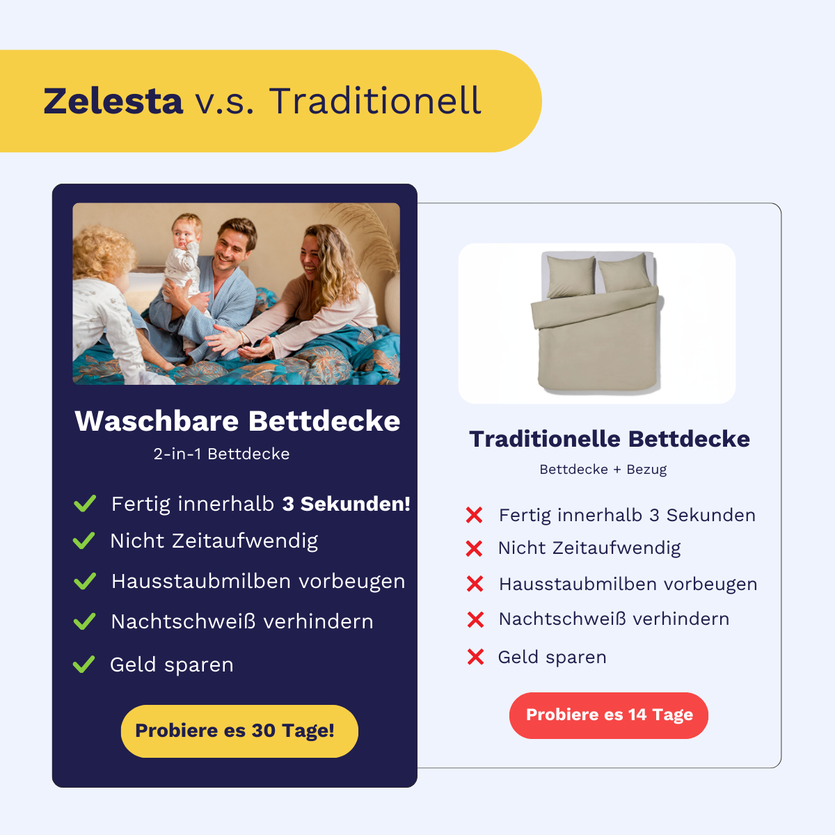 Zelesta Wonderbed Cotton Down - Taupe