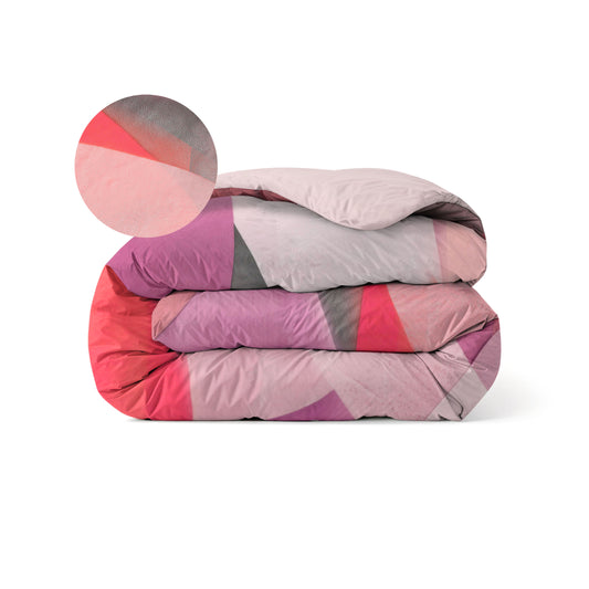 Zelesta Comfort Design Nahtlose Bettdecke - Colour Block Pink