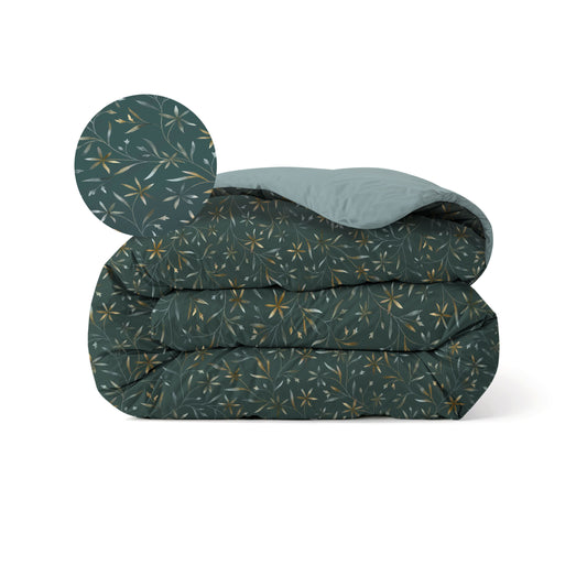 Zelesta Comfort Design Nahtlose Bettdecke - Delicate Floral Green