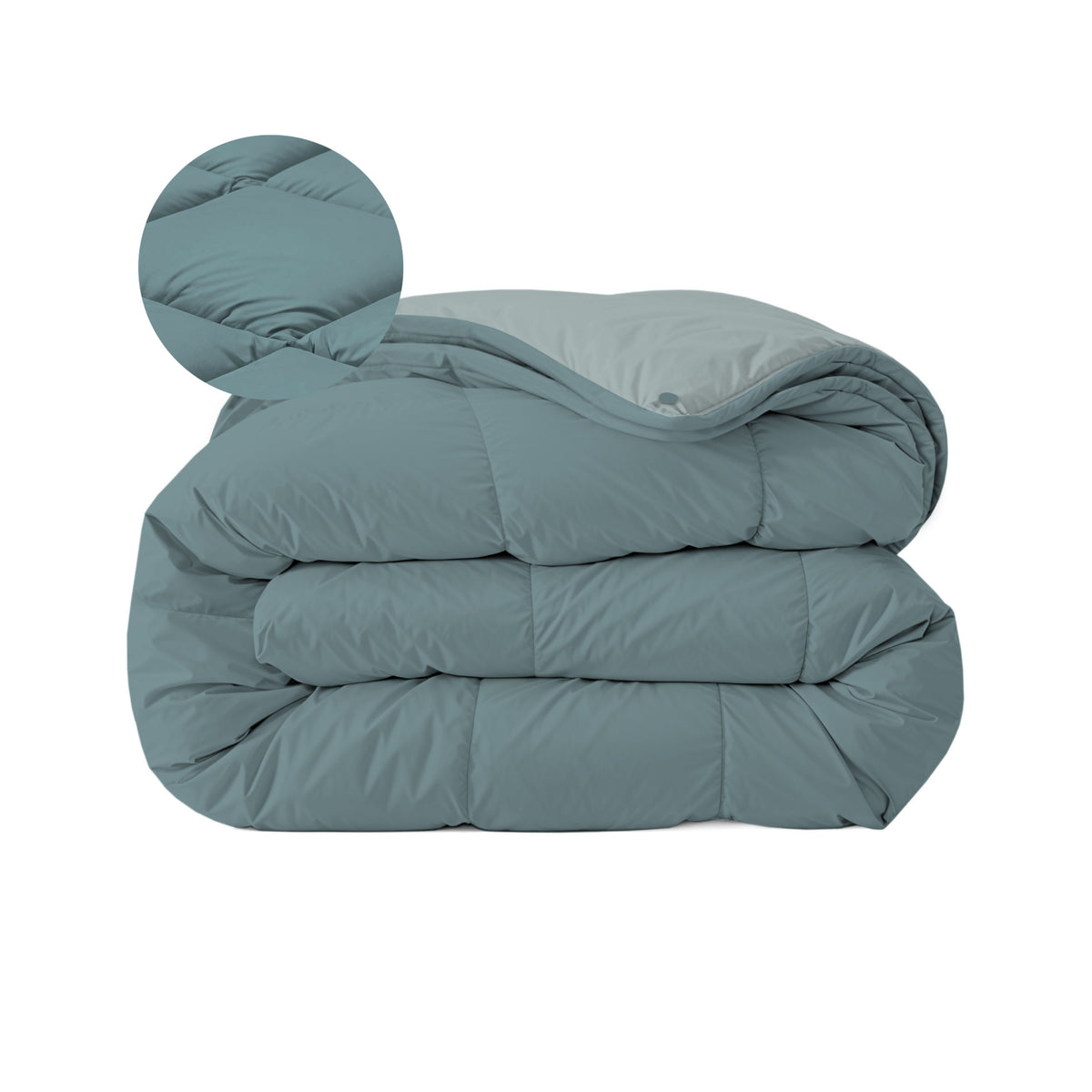 Zelesta Comfort Duo 4-Jahreszeiten Bettdecke - Mineral & Hellblau