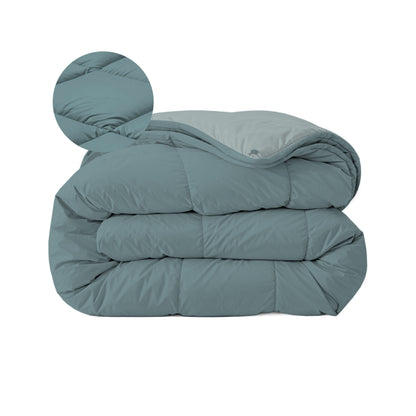 Zelesta Comfort Duo 4-Jahreszeiten Bettdecke - Mineral & Hellblau