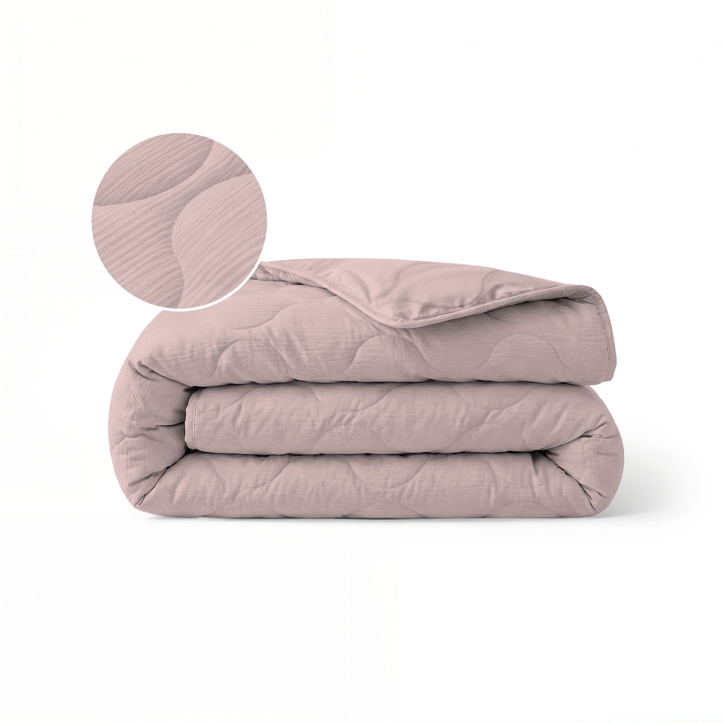 Zelesta Special Musselin Sommerbettdecke - Zartrosa