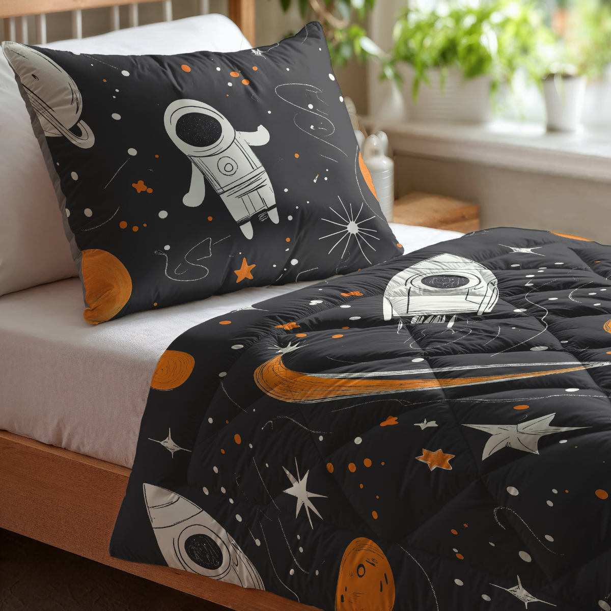 Zelesta Kiddybed Baumwolle - Space Man