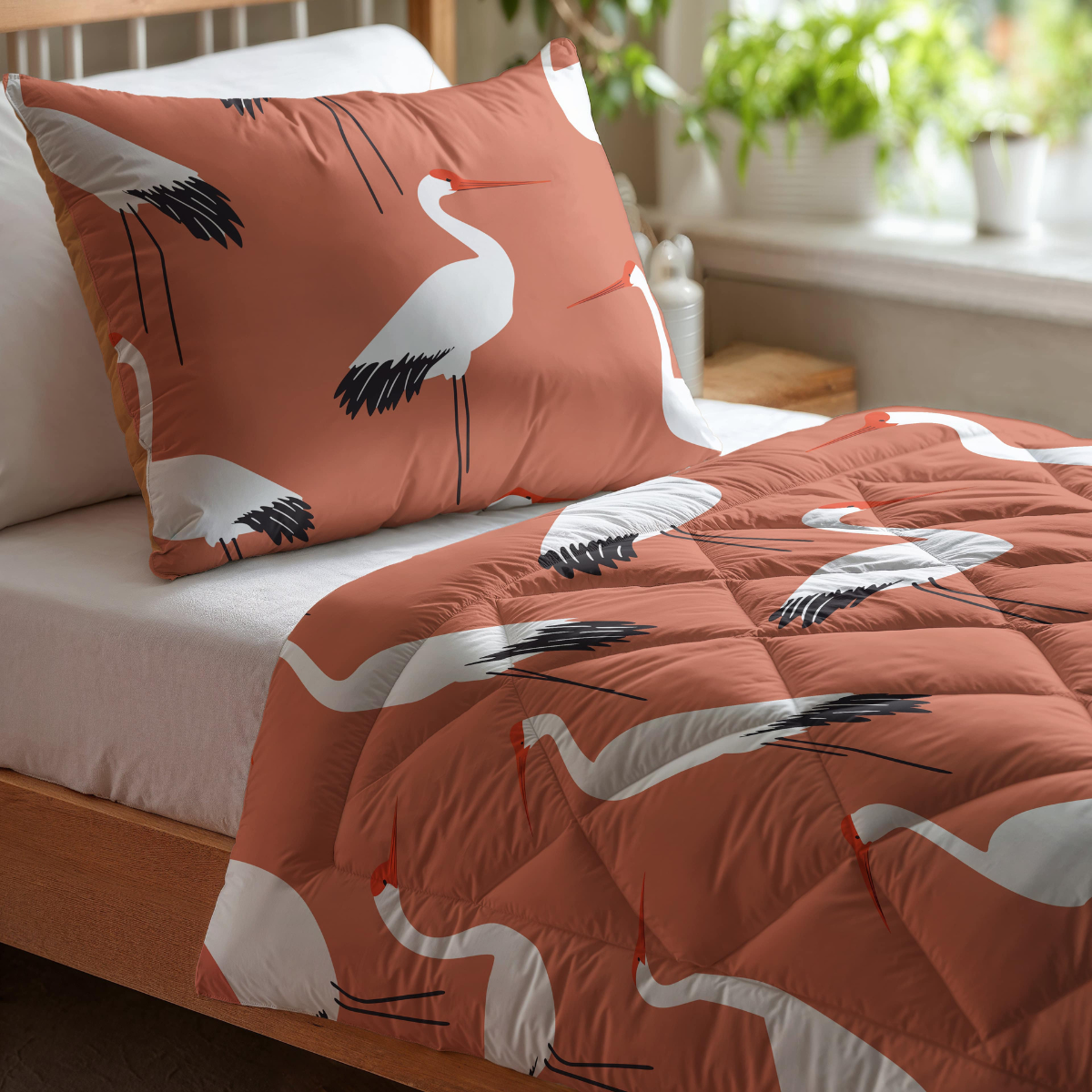 Zelesta Kiddybed Baumwolle - Terra Crane