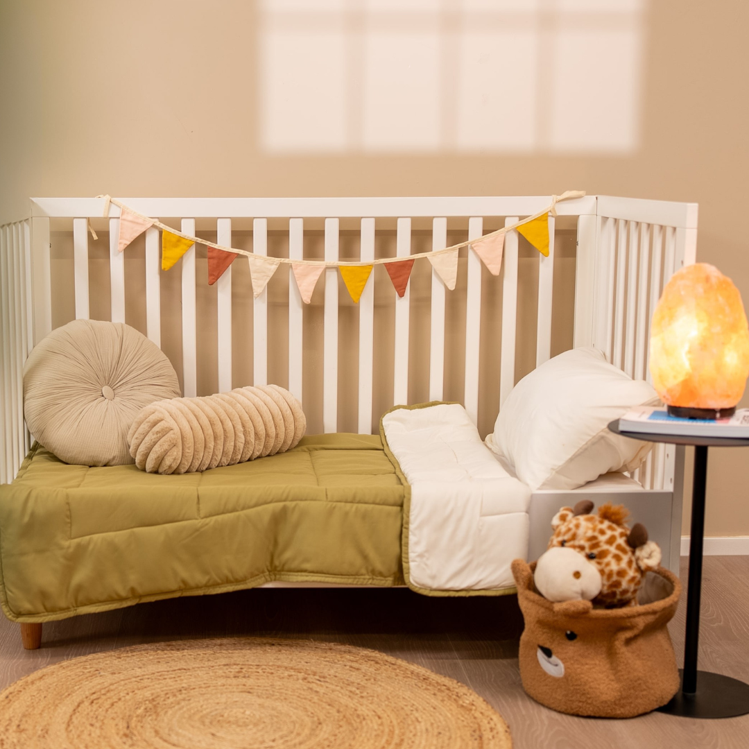 Zelesta Kleinkinderbed - Cream & Olive