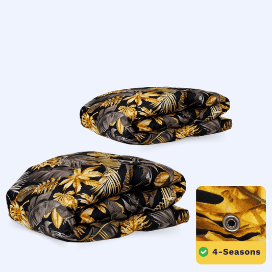 Zelesta Wonderbed 4 Seasons double - Golden Leaves