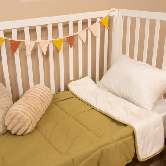Zelesta Kleinkinderbed - Cream & Olive