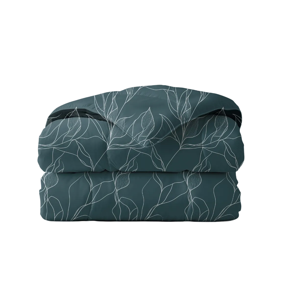 Zelesta Pure Design Baumwolle Bettdecke - White Leaves