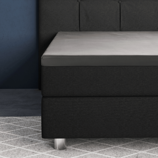 Primaviera Deluxe Topper Satin Deluxe Spannbettuch - Grau