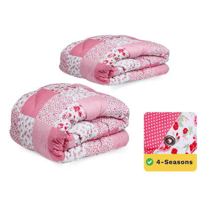 Zelesta Wonderbed 4 Seasons Double -  Patchwork Pink