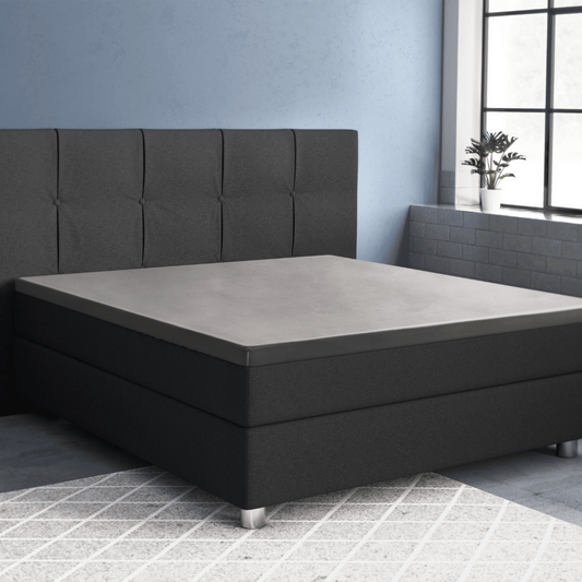 Primaviera Deluxe Topper Satin Deluxe Spannbettuch - Grau