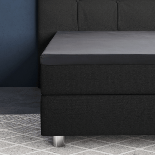 Primaviera Deluxe Topper Satin Deluxe Spannbettuch - Anthrazit