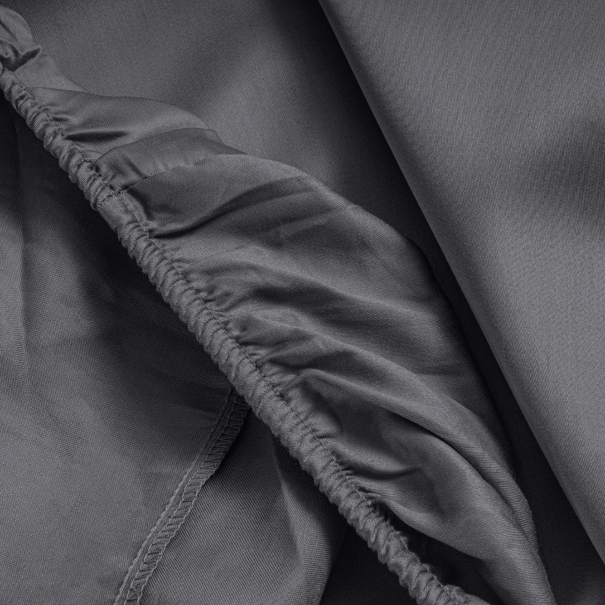 Primaviera Deluxe Topper Satin Deluxe Spannbettuch - Anthrazit
