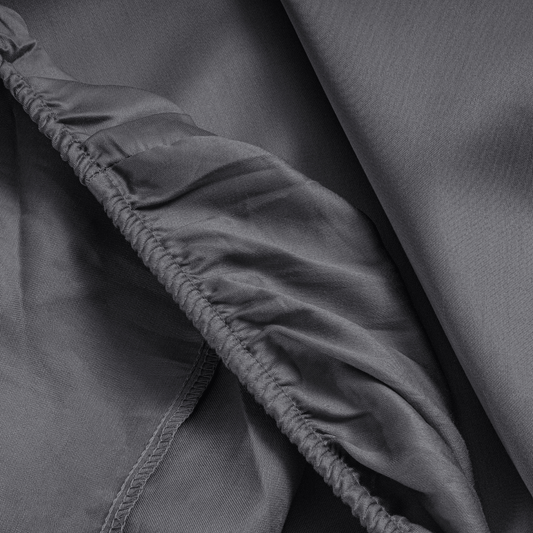 Primaviera Deluxe Topper Satin Deluxe Spannbettuch - Anthrazit