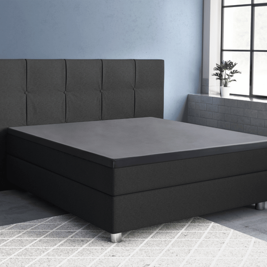 Primaviera Deluxe Topper Satin Deluxe Spannbettuch - Anthrazit