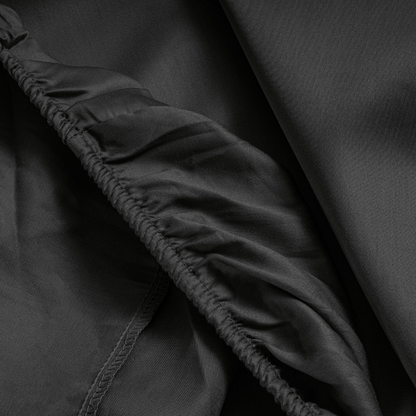 Primaviera Deluxe Topper Satin Deluxe Spannbettuch - Schwarz