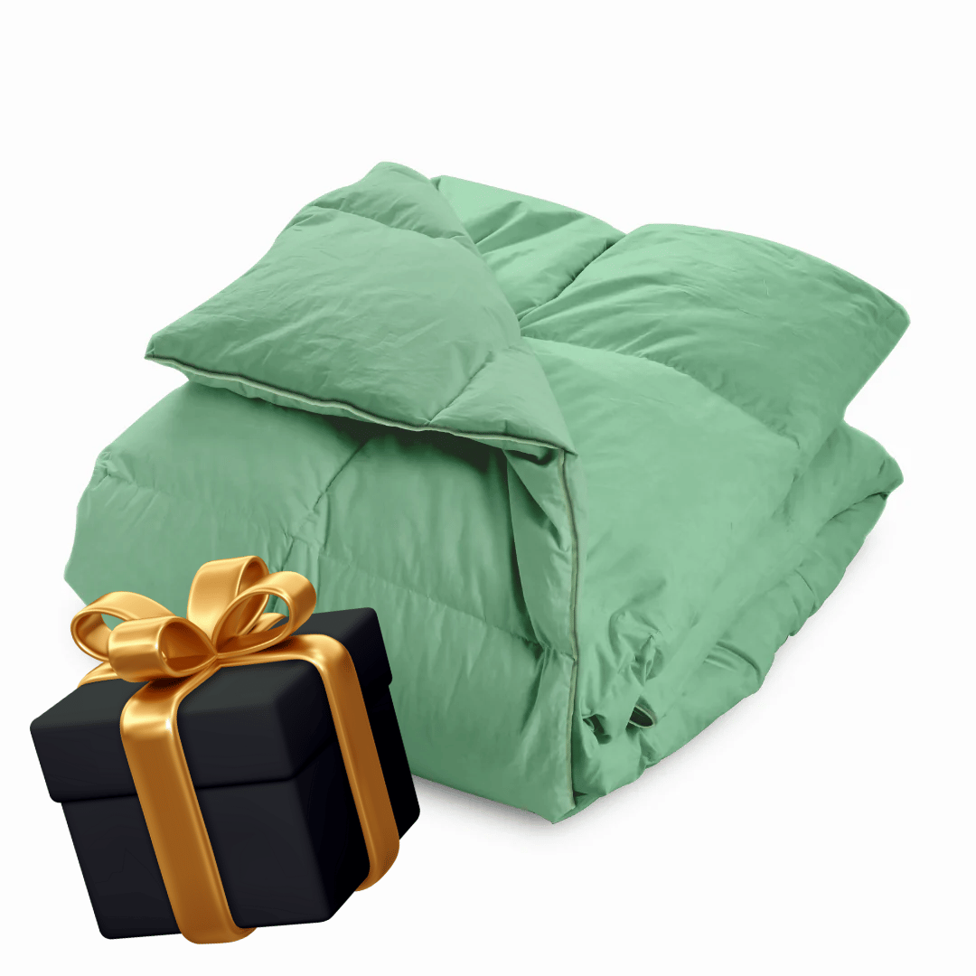 1+1 GRATIS Wonderbed Cotton Down - Pastellgrün (gleicher Größe)