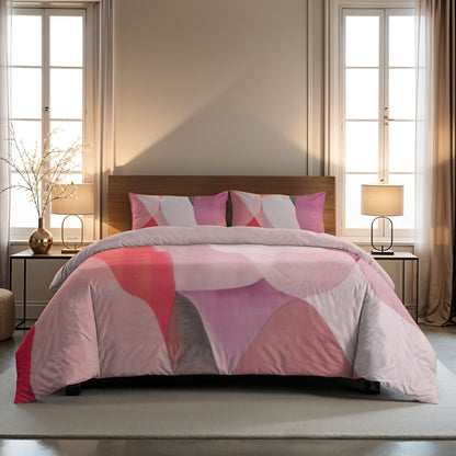 Zelesta Comfort Design Nahtlose Bettdecke - Colour Block Pink