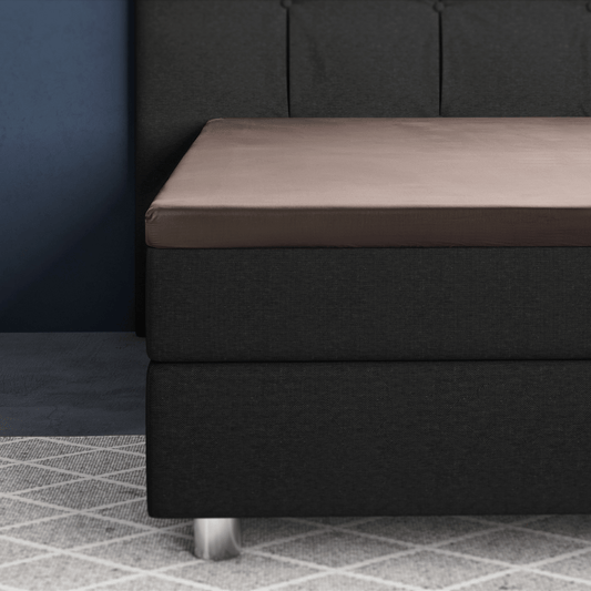 Primaviera Deluxe Topper Satin Deluxe Spannbettuch - Taupe