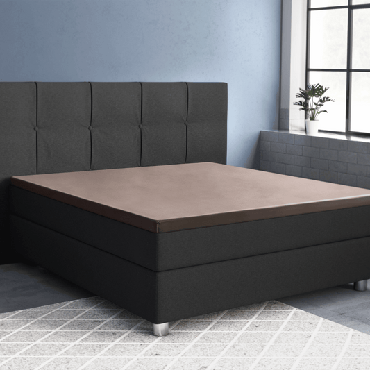 Primaviera Deluxe Topper Satin Deluxe Spannbettuch - Taupe