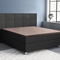 Primaviera Deluxe Topper Satin Deluxe Spannbettuch - Taupe