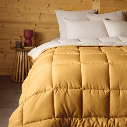Zelesta Easybed Light - Ockergelb & Leinen 240x220cm