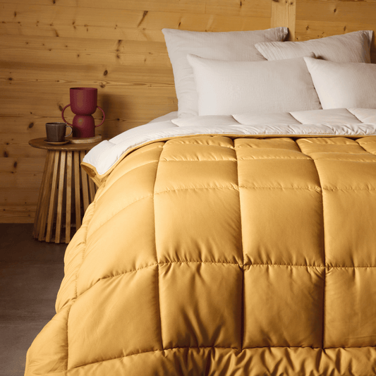 Zelesta Easybed Light - Ockergelb & Leinen 240x220cm