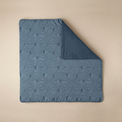 Zelesta Comfort Design Nahtlose Bettdecke - Botanical Line Art Blue