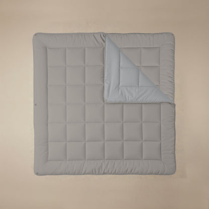 Zelesta Comfort Duo 4-Jahreszeiten Bettdecke - Grau & Sanftes Grau