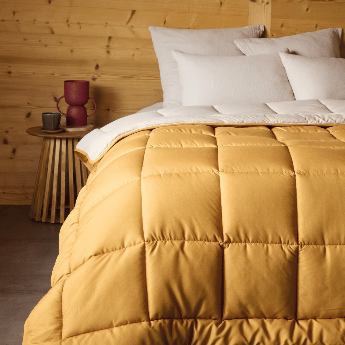 Zelesta Easybed Light - Ockergelb & Leinen
