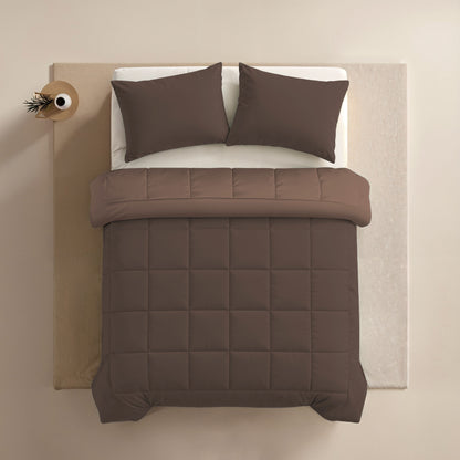 Zelesta Comfort Duo Bettdecke - Schokoladenbraun & Mokkabraun