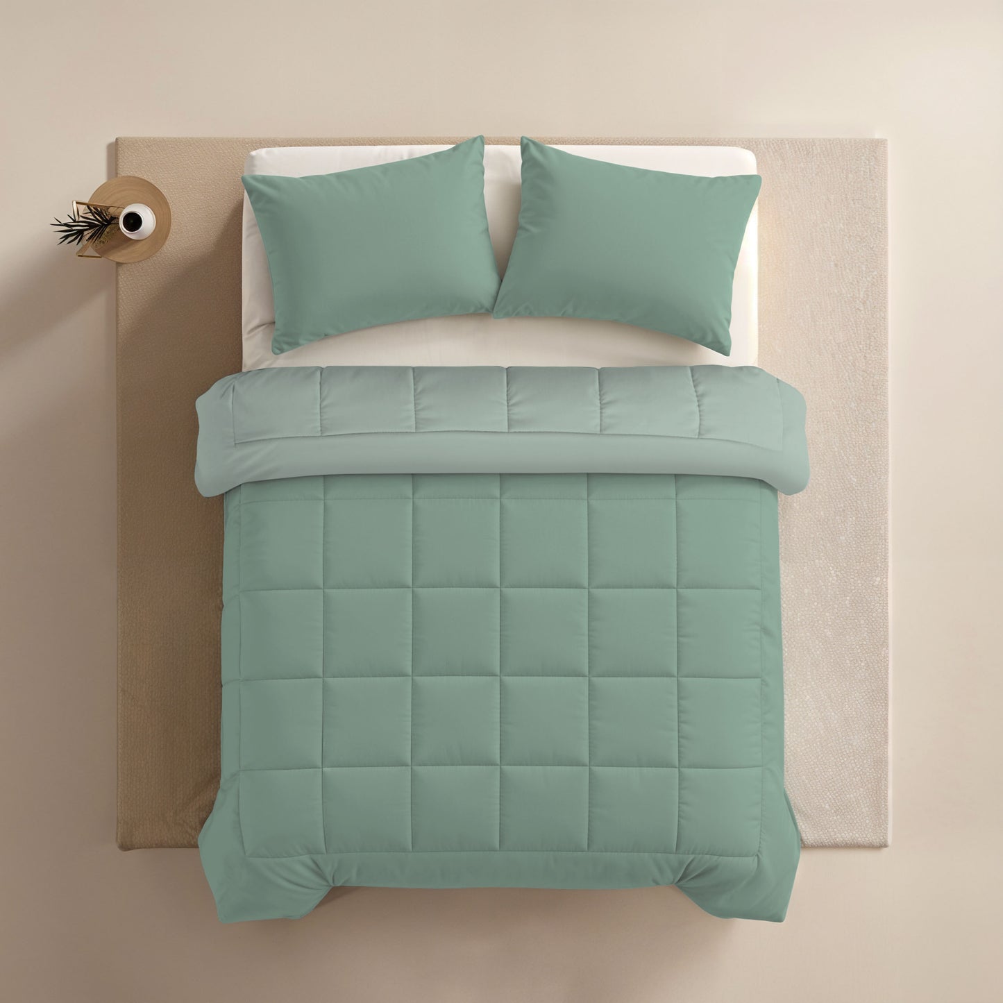 Zelesta Comfort Duo Sommerbettdecke - Mintgrün & Hellgrün