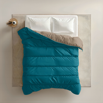 Zelesta Royalbed - Dessert Dune & Petrol Blue