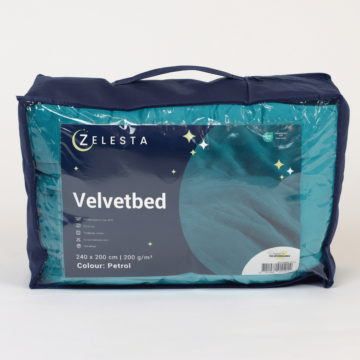 Zelesta Velvetbed - Petrol