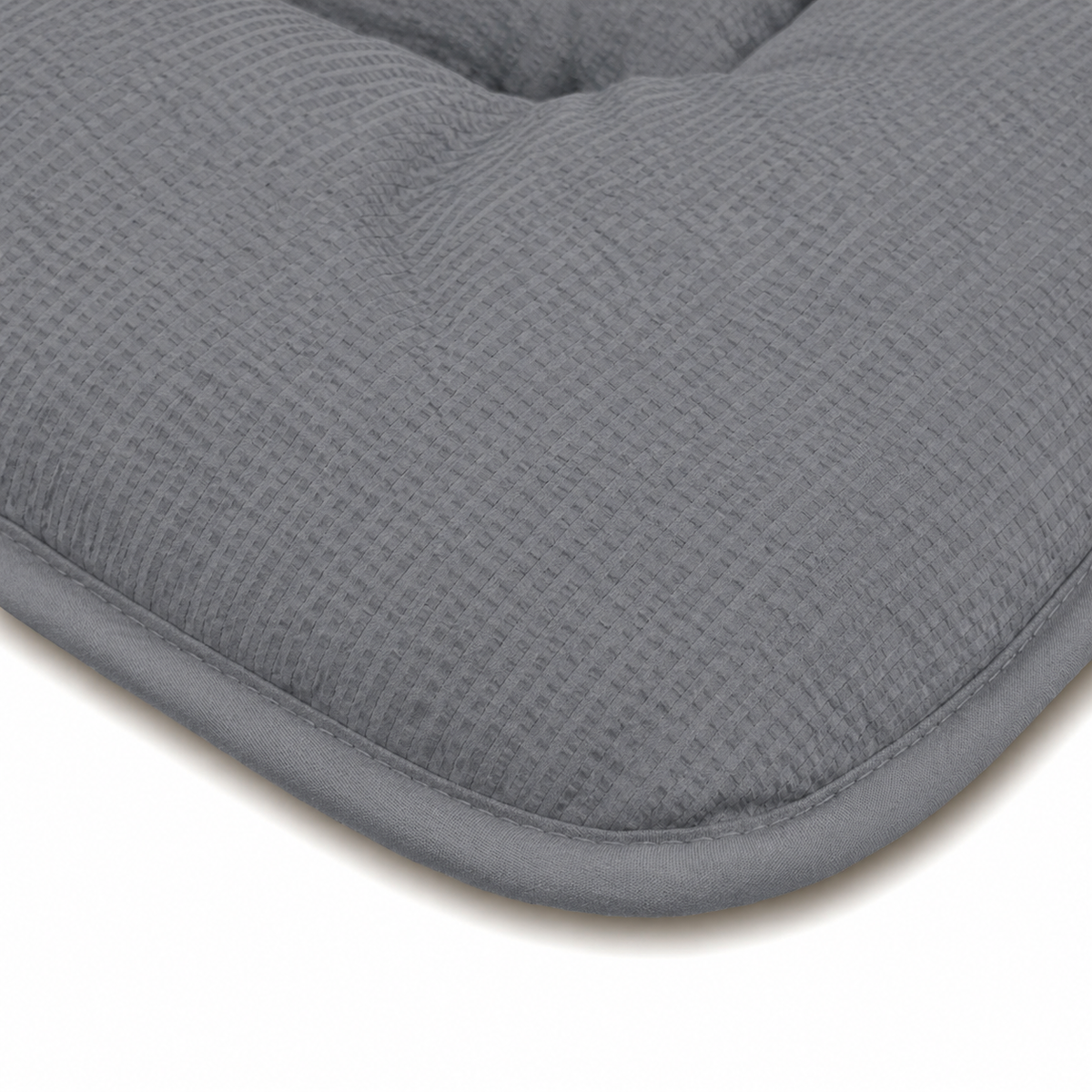 Zelesta Comfort Structure Seersucker Bettdecke - Grau & Hellgrau