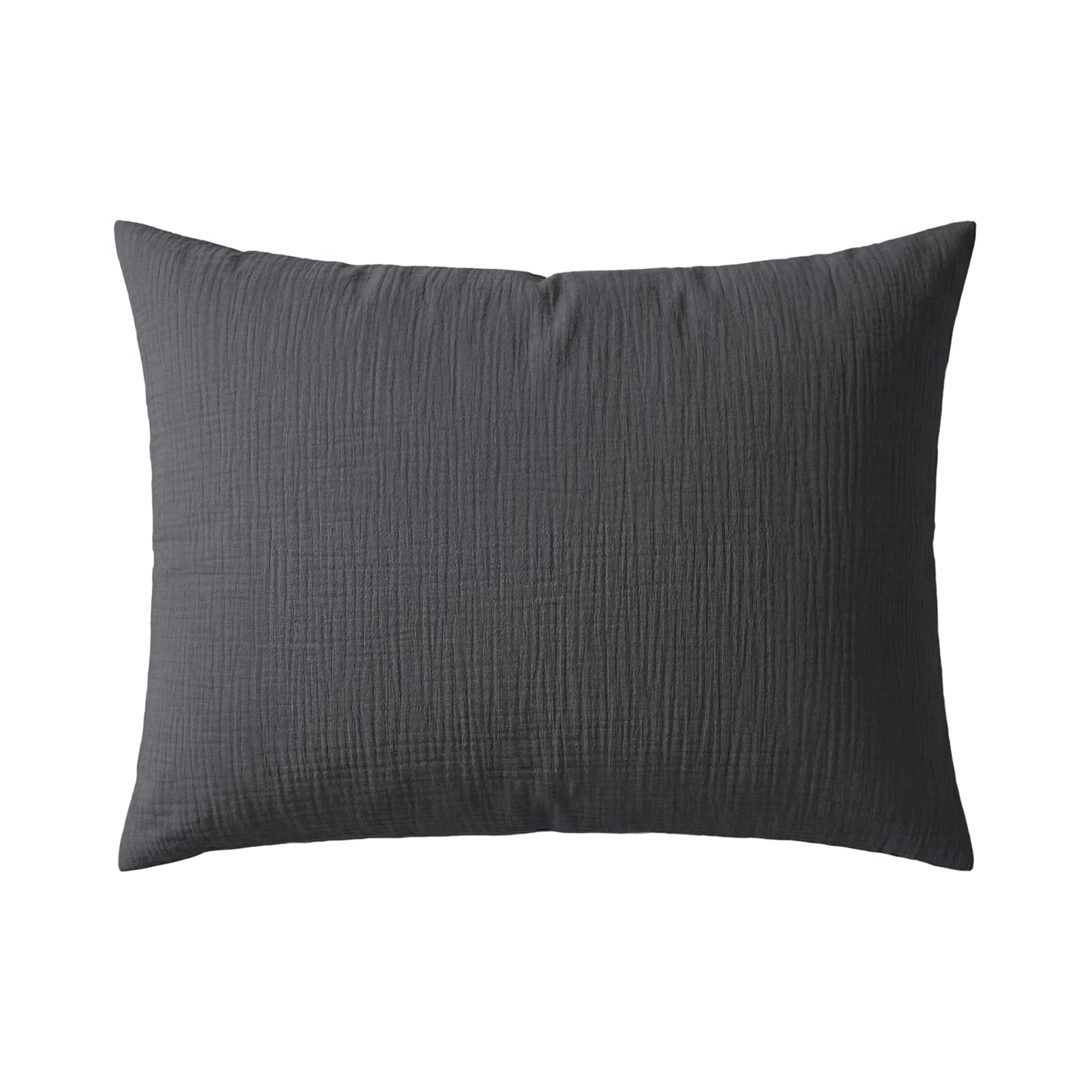 Zelesta Deluxe Baumwolle Musselin Kissenbezüge Set von 2 - Anthrazit