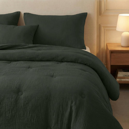 Zelesta Japandibed Baumwolle Musselin - Green