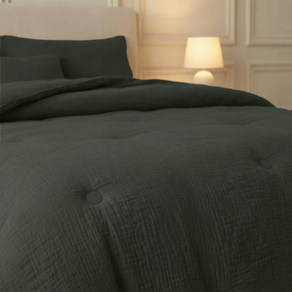 Zelesta Deluxe Baumwolle Musselin Bettdecke - Grün