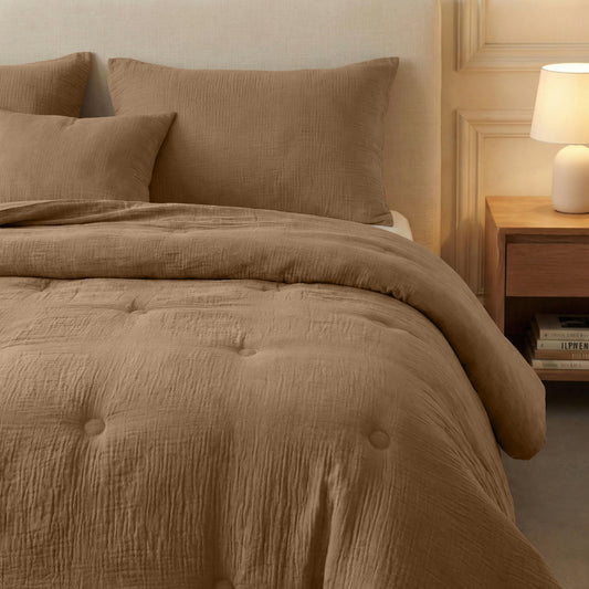 Zelesta Japandibed Baumwolle Musselin - Brown