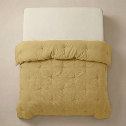 Zelesta Deluxe Baumwolle Musselin Bettdecke - Ocker