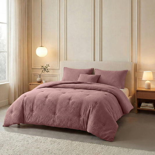 Zelesta Japandibed Baumwolle Musselin - Old Pink