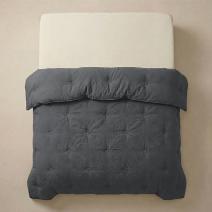 Zelesta Deluxe Baumwolle Musselin Bettdecke - Anthrazit